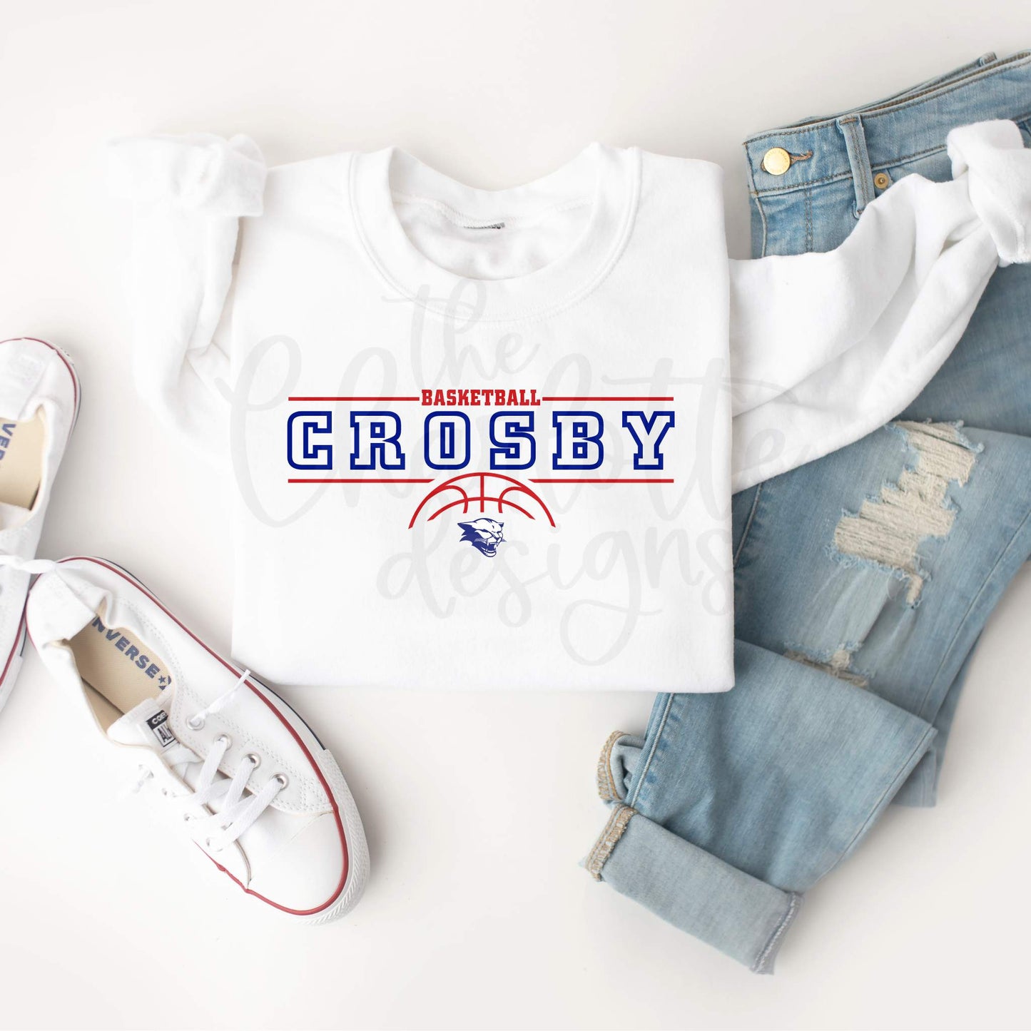 Crosby Basketball Mascot Sweatshirt