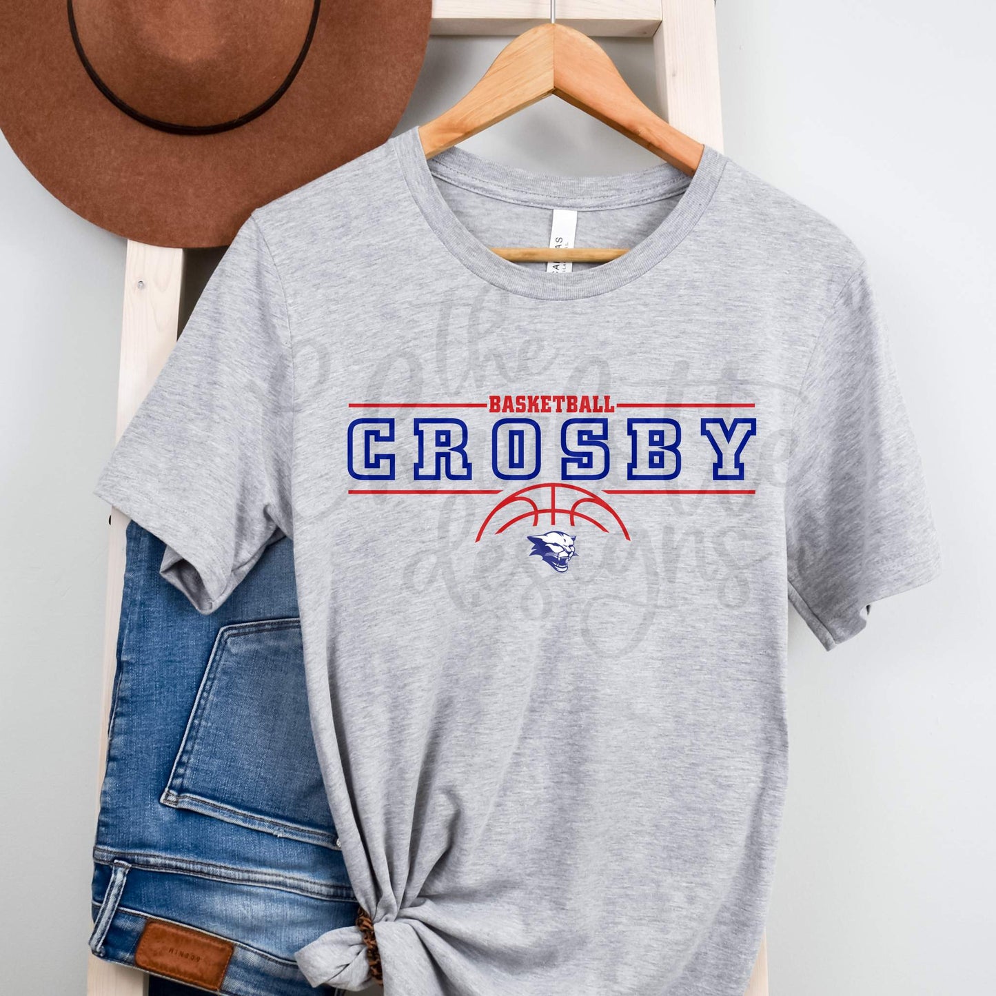 Crosby Basketball Mascot Shirt